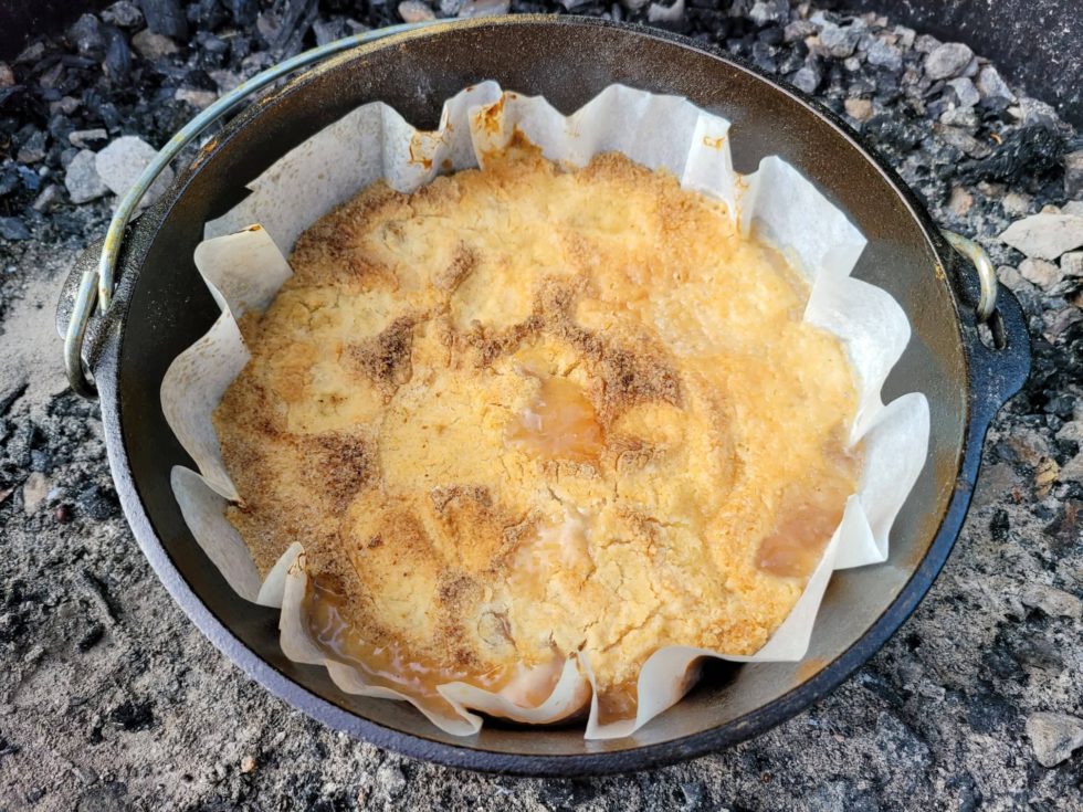 Dutch Oven Apple Cobbler {with Gluten and DairyFree Options
