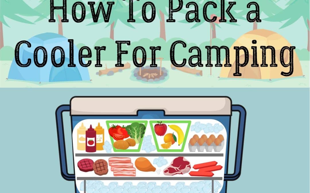 how to pack a cooler for camping infographic
