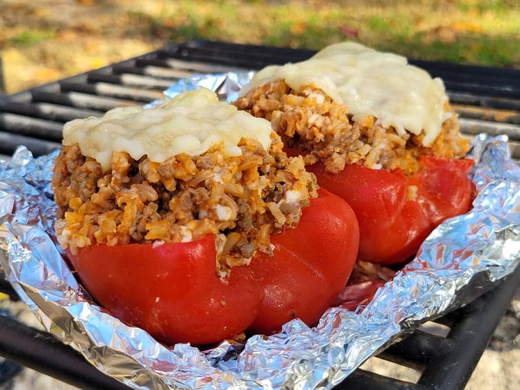 Stuffed Pepper Foil Packets {with Gluten and Dairy-Free Options}