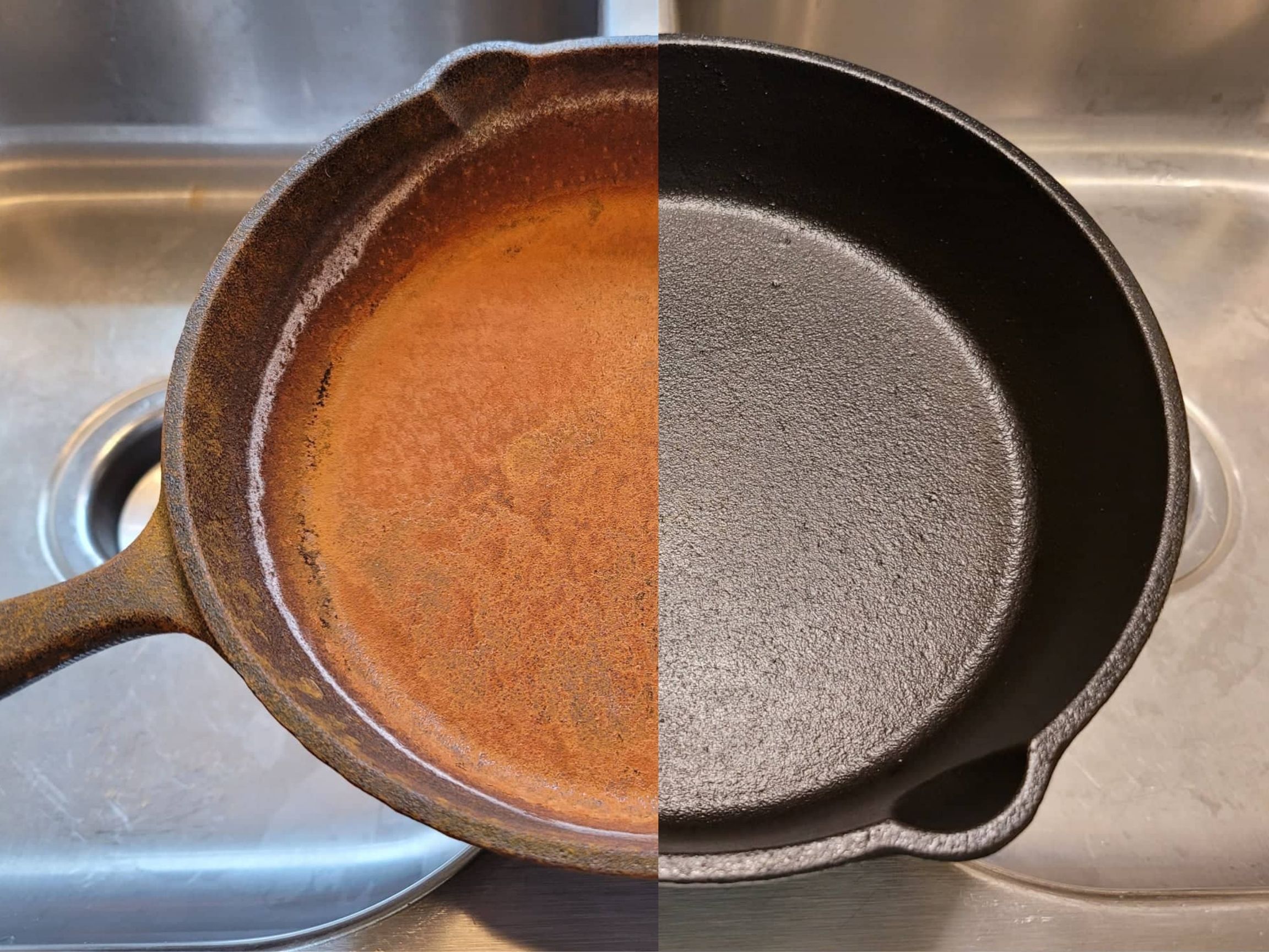 How to Get Rust off of a Cast Iron Skillet